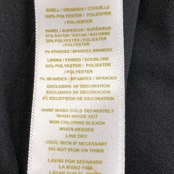 Nicole Miller blk & wht ribbon fringe tunic dress - Picture 5 of 5